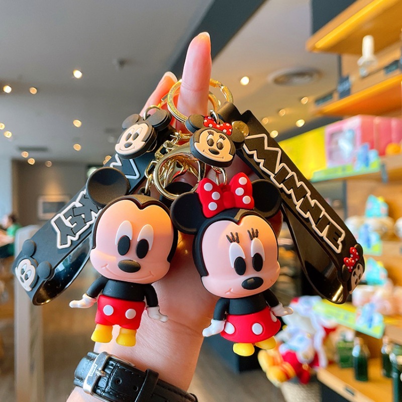 Embroidery Keychain - Creative cartoon anime couple pendant keychain