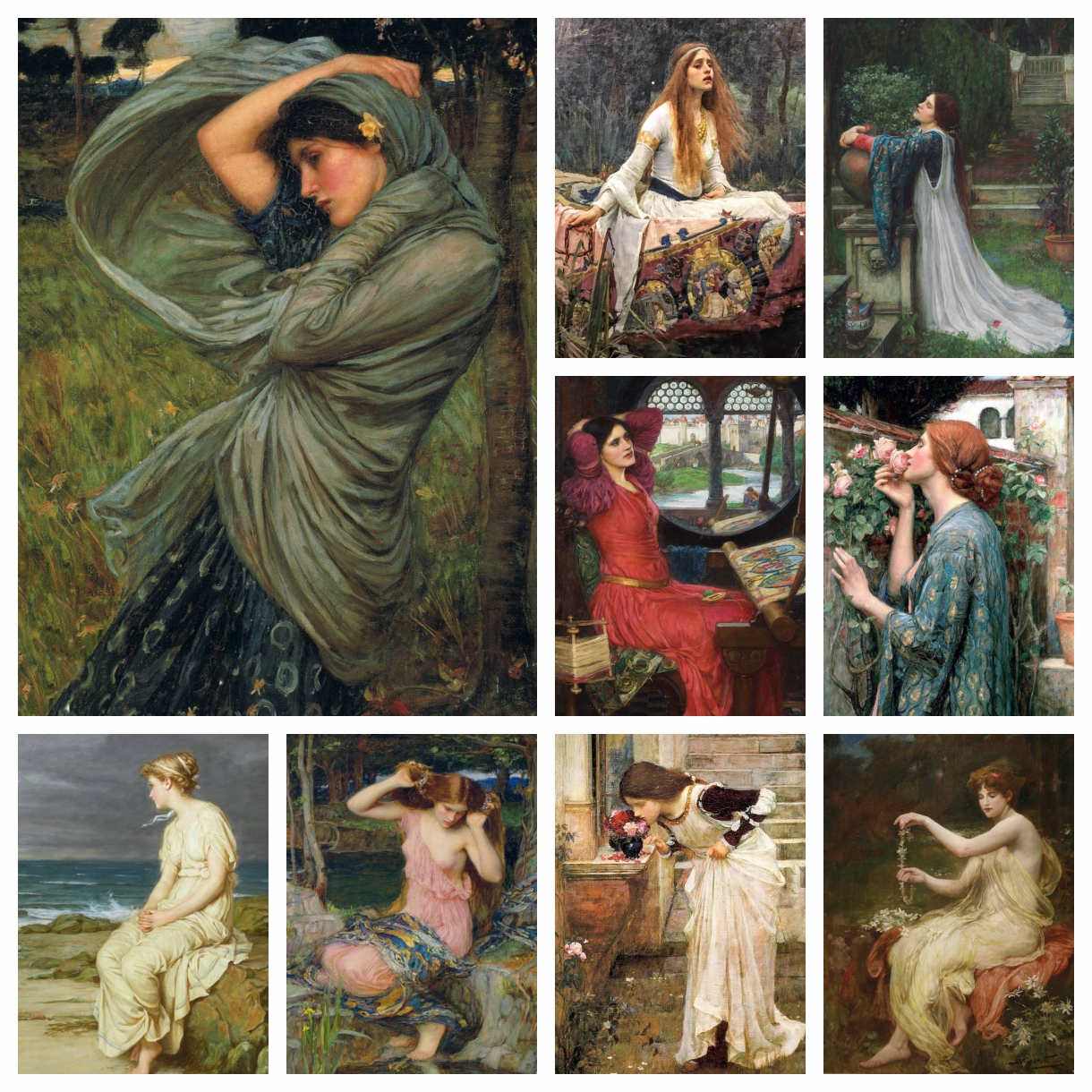 Embroidery Artist - DIY Famous Artist John William Waterhouse