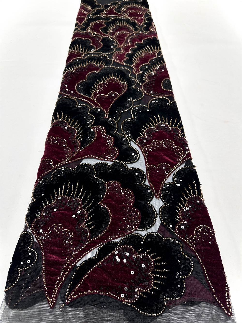 Velvet Fabric Embroidery - New African Velvet Lace Fabric 5