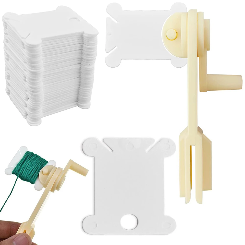Embroidery Floss - 50/100Pcs Plastic Floss Bobbins Set Embroidery