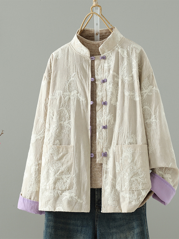 Embroidery Artist - Chinese Style Cotton Linen Washed Button