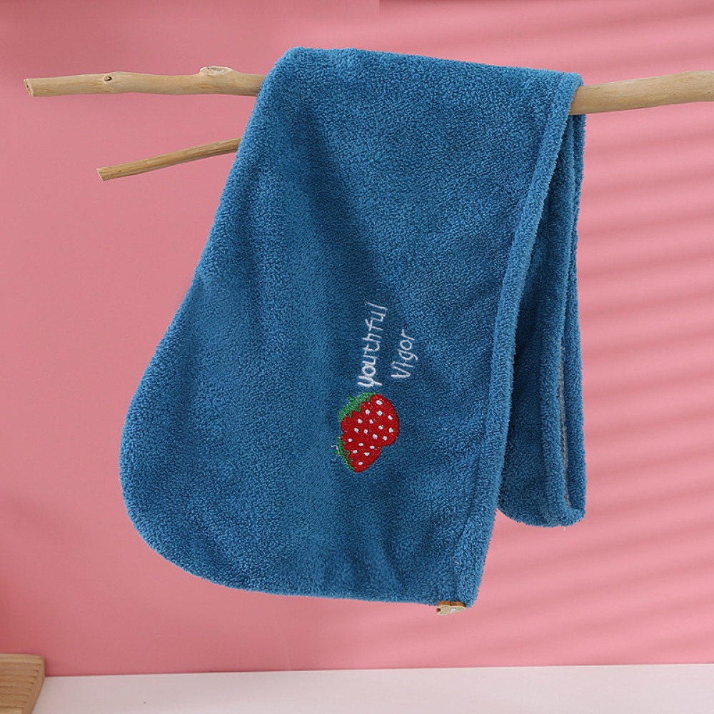 Velvet Fabric Embroidery - Super Absorbent Quickly Dry Hair Hat