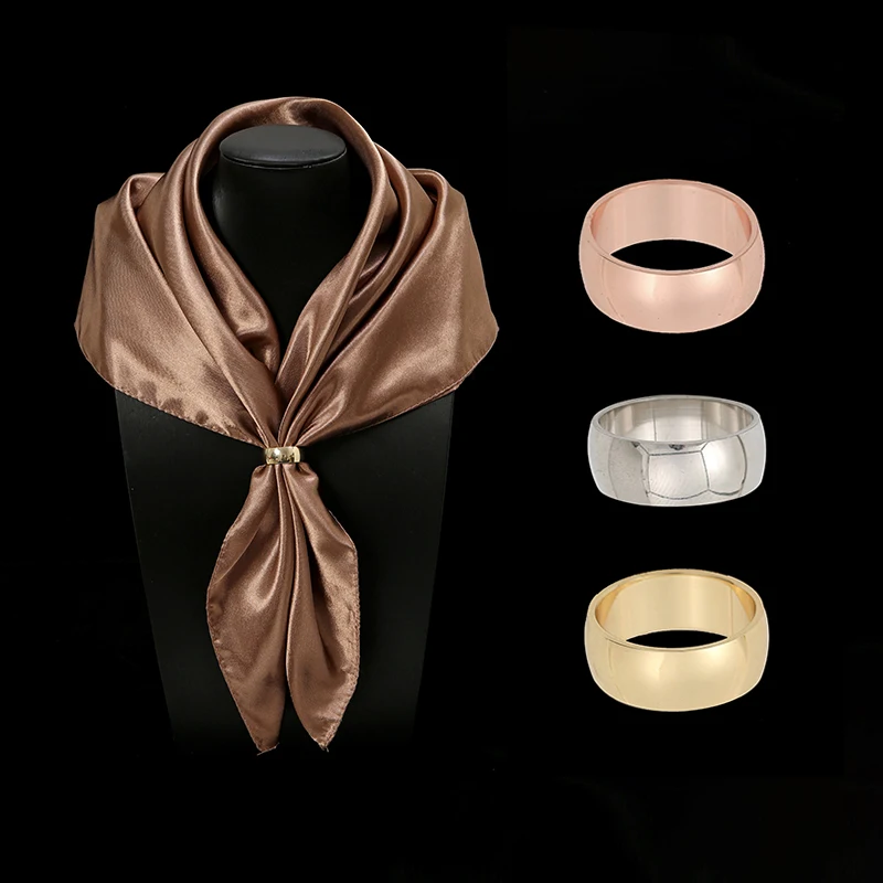 Embroidery Simple - Fashion Metal Scarf Buckle Butterfly Shawl