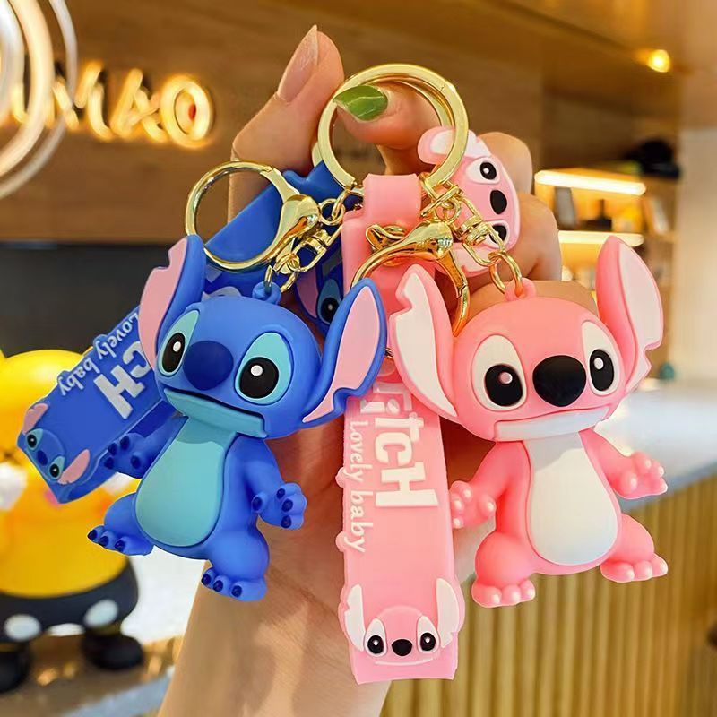Embroidery Keychain - New Anime Stitch Toys Keychain Figure