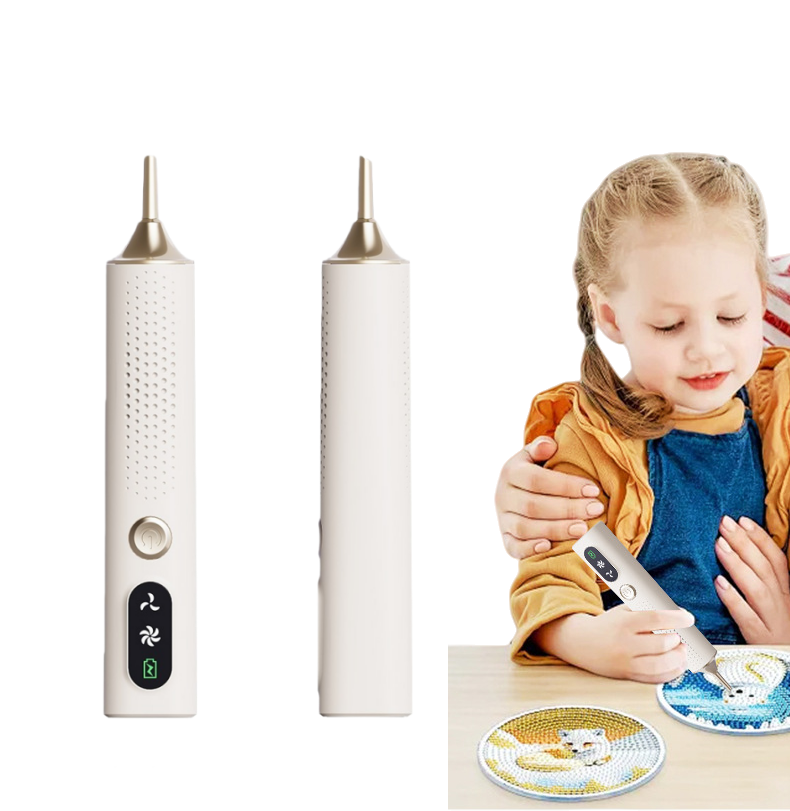 Embroidery Kit Starter - Vacuum Diamond Art Pen Wireless Electric