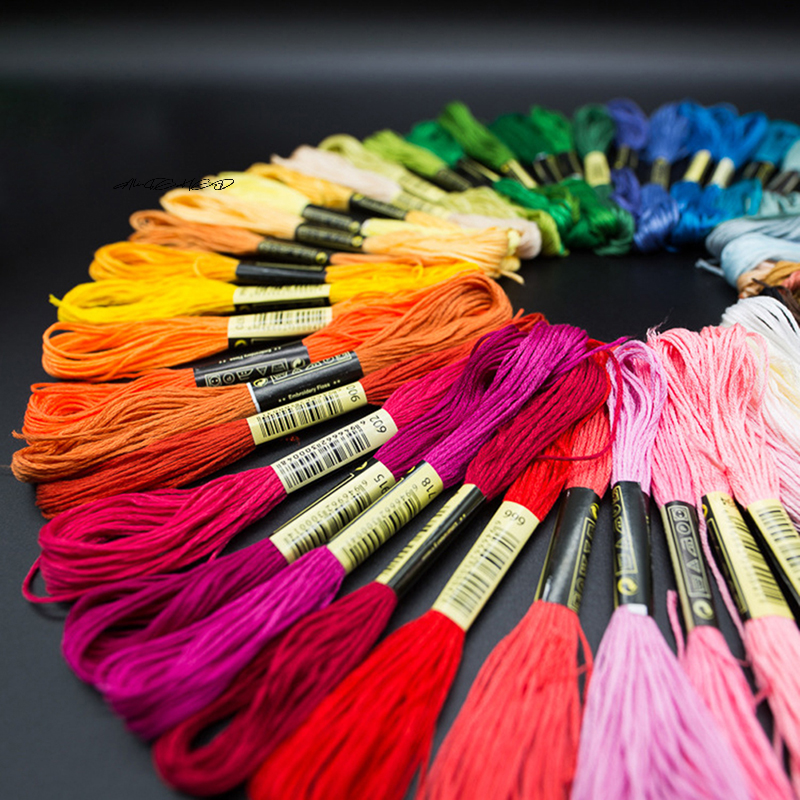 Embroidery Floss - 24/100/50 Multicolor Cross Stitch Threads Cotton