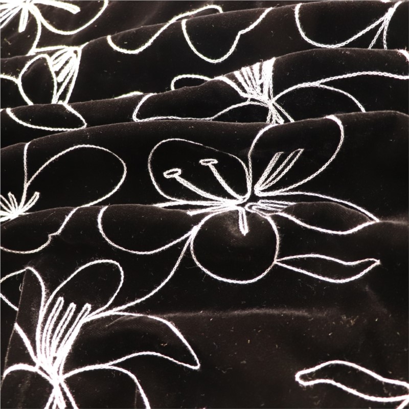 The fabric of sleeping dress e – обзор и цена Velvet Fabric Embroidery