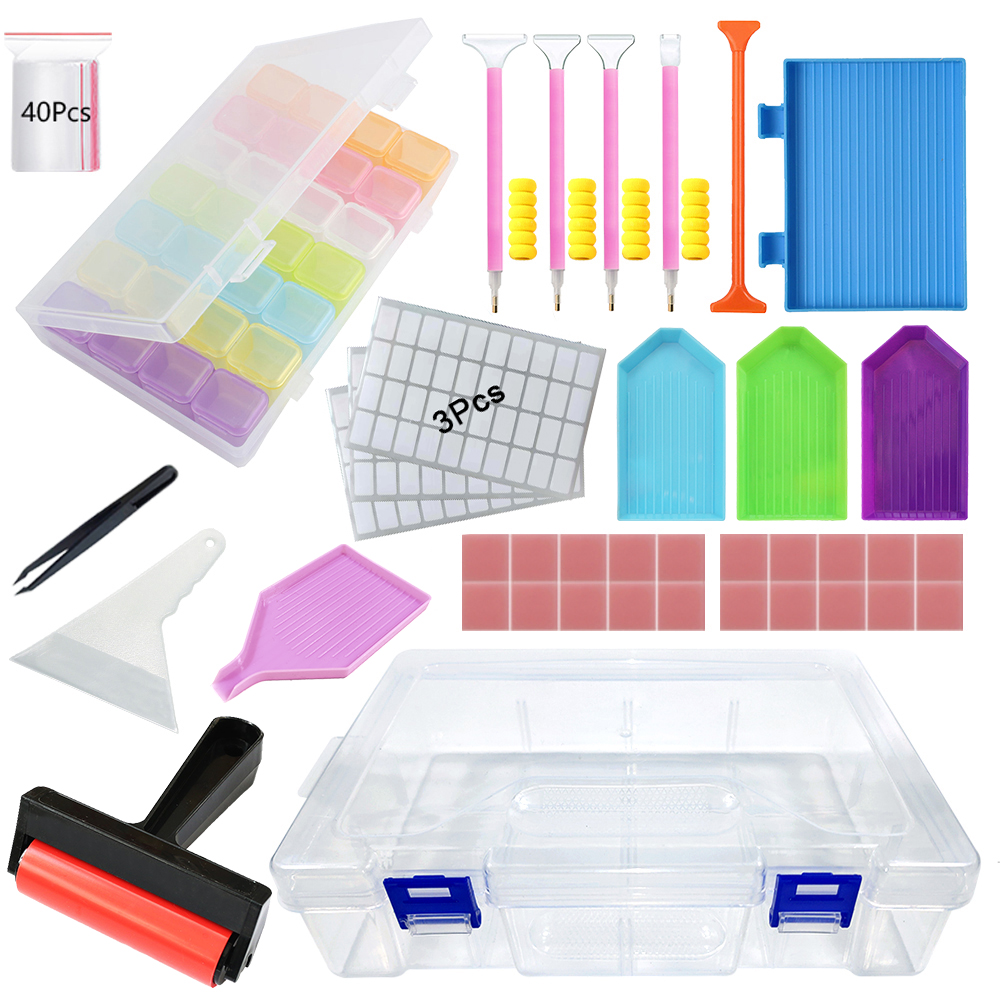 Diamond Painting Tools Kit wit – обзор и цена Embroidery Kit Starter