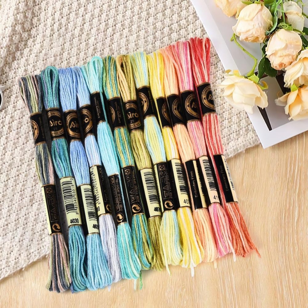 12 Skeins 105 Yards 6 Ply Vari – обзор и цена Embroidery Bracelet