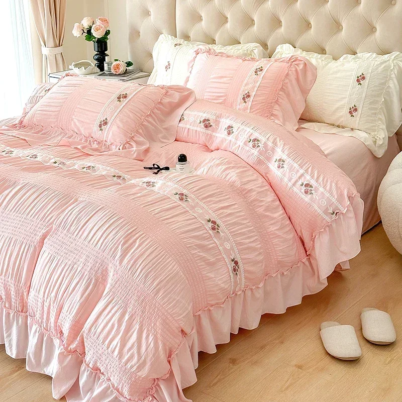 French Embroidered Lace Bubble – обзор и цена Embroidery Quilt Cover