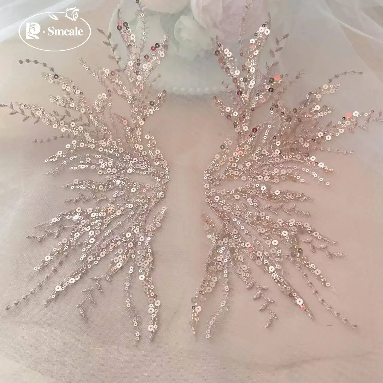 5Pair-2Pair.Rose Gold Sequin T – обзор и цена Embroidery Roses