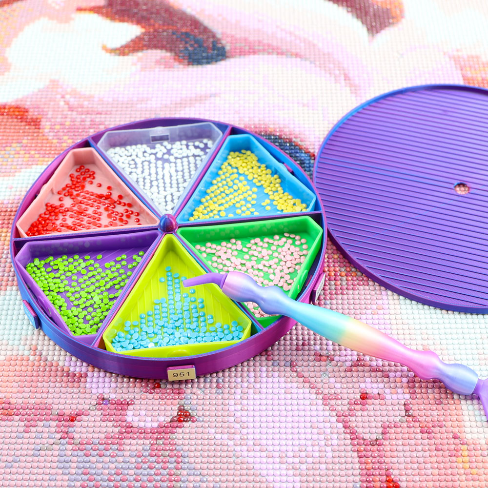 Rotation Beads Tray Organizer  – обзор и цена Embroidery Kit Starter