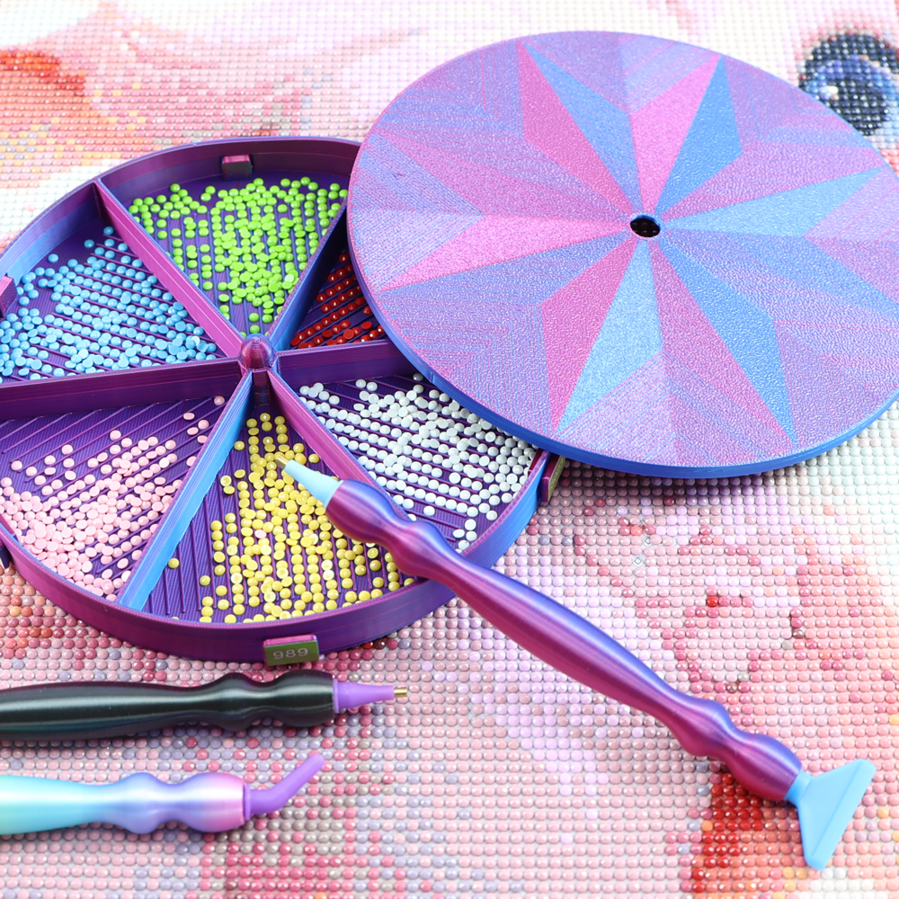 Rotation Beads Tray Organizer  – обзор и цена Embroidery Kit Starter
