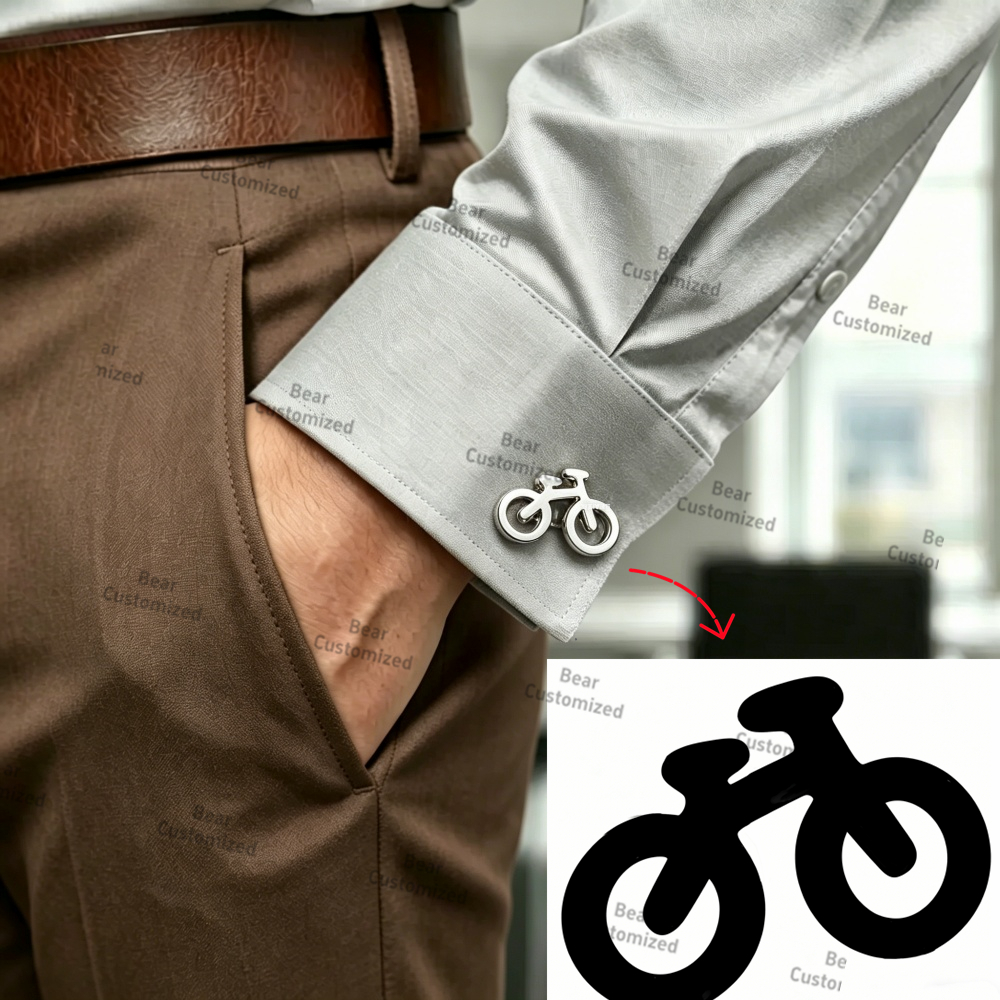 Men Custom Logo Tie Clip Cuffl – обзор и цена Embroidery Initials