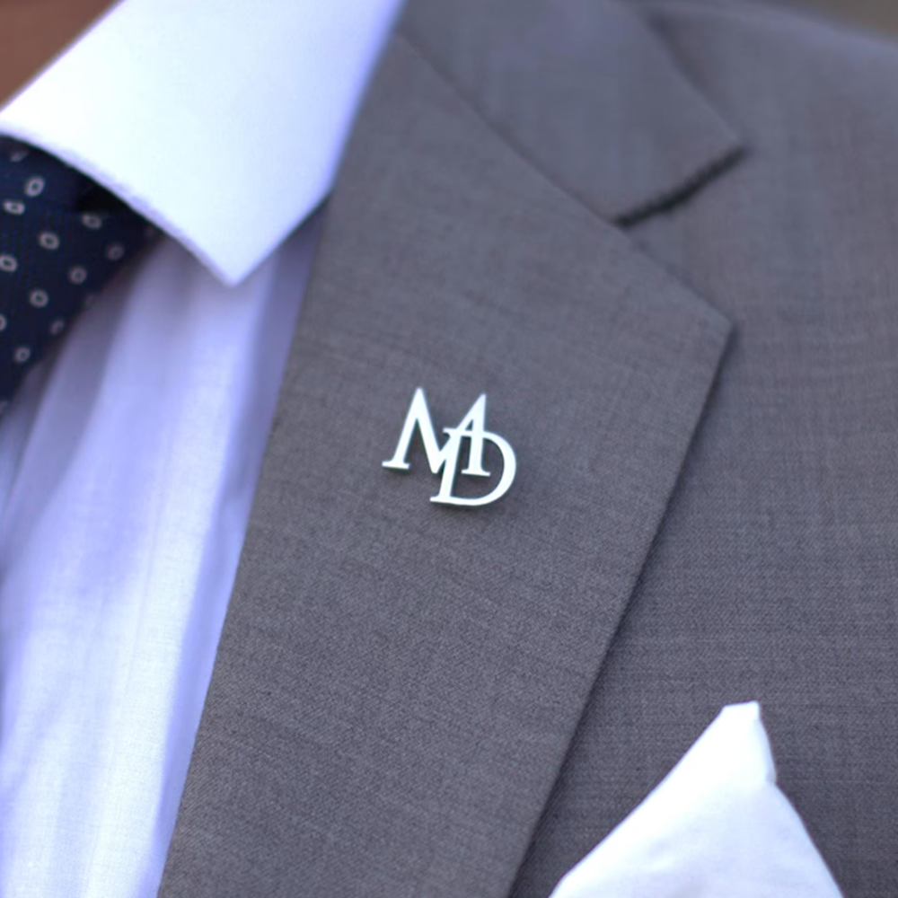 Custom Initials Brooch for Men – обзор и цена Embroidery Initials