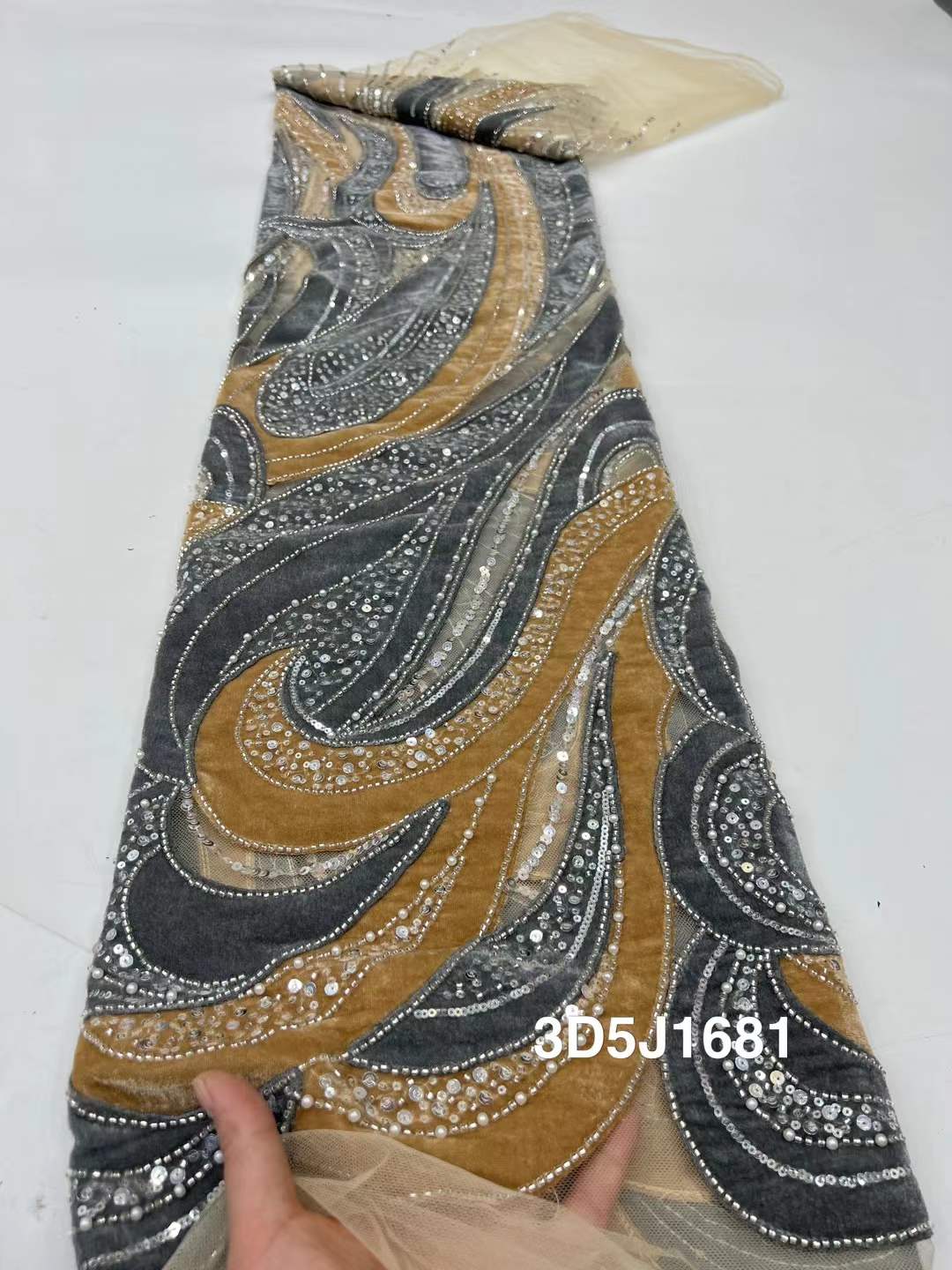 African Beads Velvet Lace Fabr – обзор и цена Velvet Fabric Embroidery
