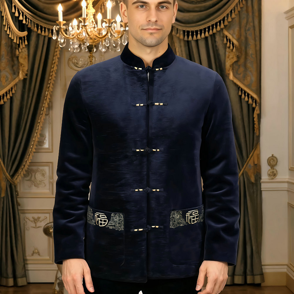 Men Velvet Fleece Lined Jacket – обзор и цена Embroidery Online Designs