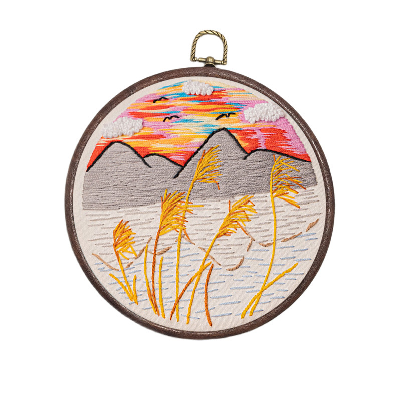 DIY Landscape Embroidery Set N – обзор и цена Embroidery Pashmina