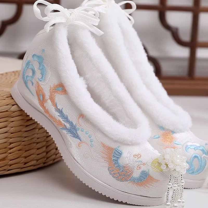 Winter Hanfu Shoes Women Chine – обзор и цена Embroidery Red