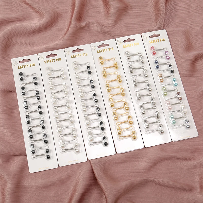 12pcs/Bag Muslim Hijab Pins Sc – обзор и цена Embroidery Eyebrow