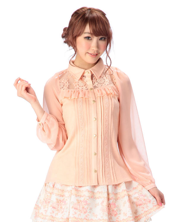 SALES Japan Liz Lisa Chiffon S – обзор и цена Embroidery Organza
