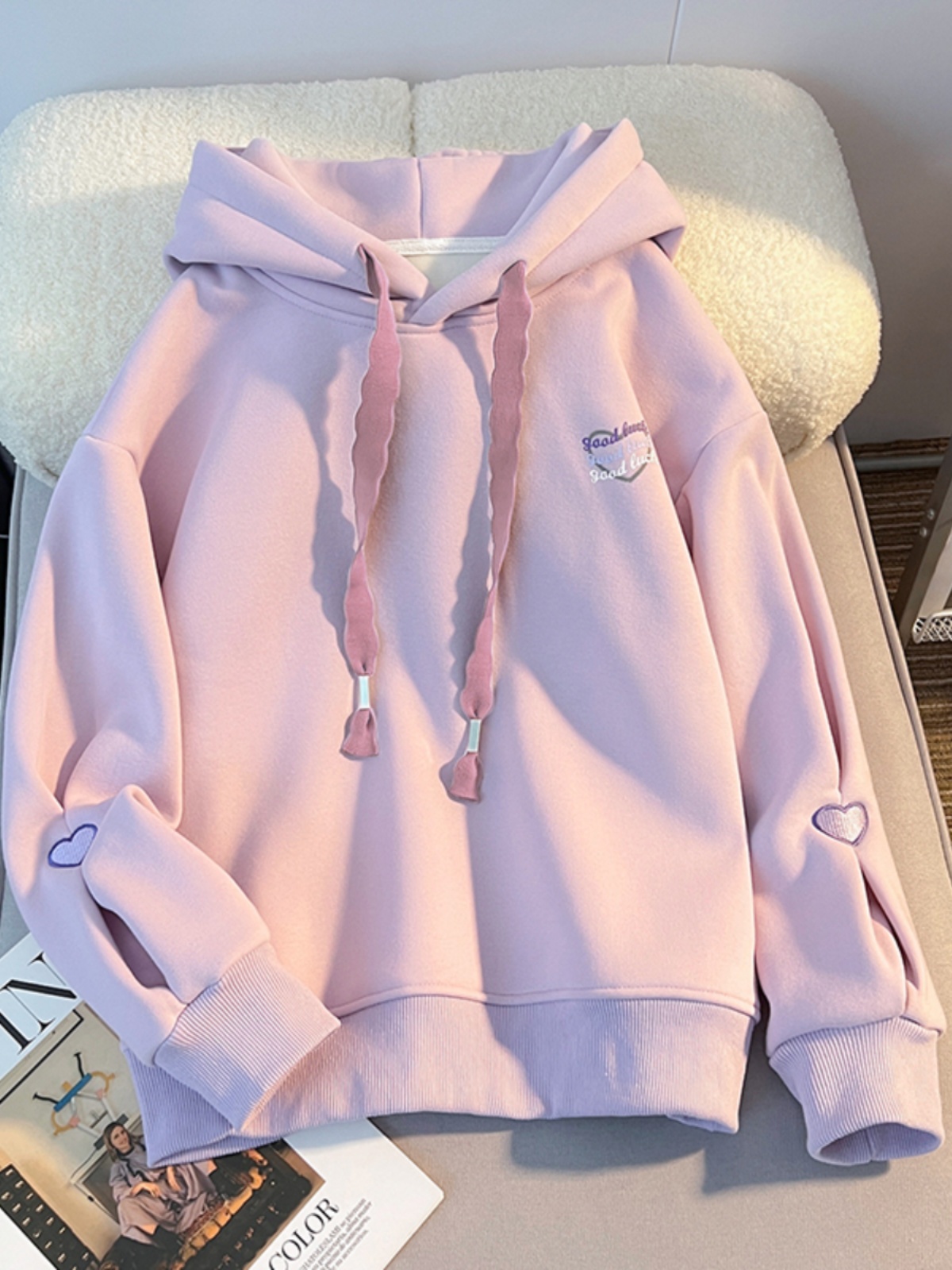 Thickened Hoodie Sweatshirt Gi – обзор и цена Embroidery Design Love