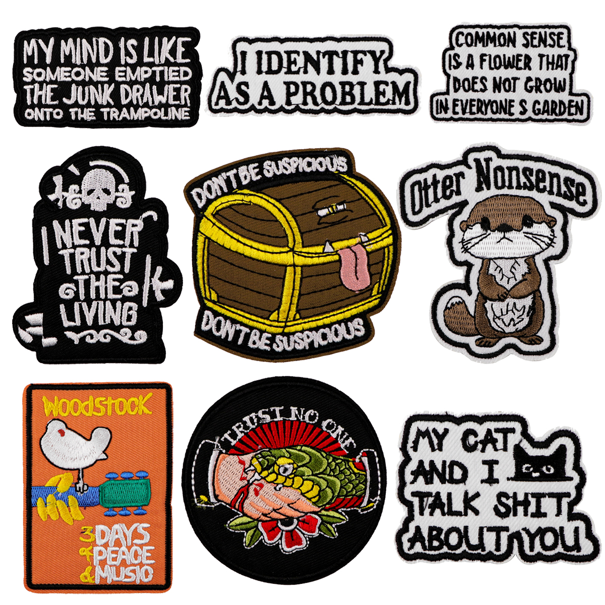 Cute Otter Embroidery Patch Fu – обзор и цена Embroidery Quote