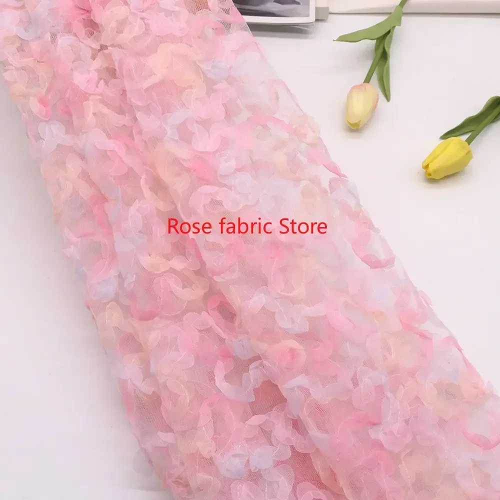 Gradient chiffon rose crochet  – обзор и цена Embroidery Roses