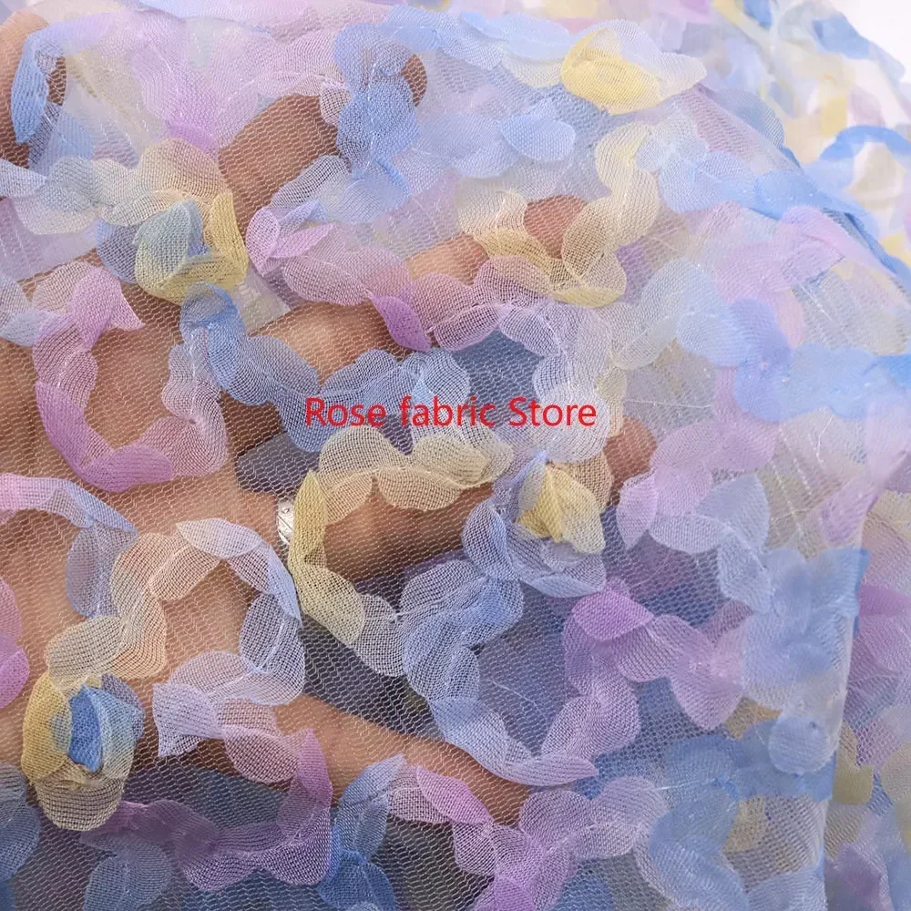 Gradient chiffon rose crochet  – обзор и цена Embroidery Roses
