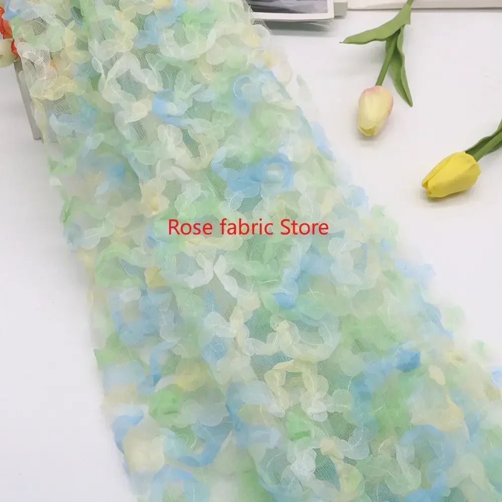 Gradient chiffon rose crochet  – обзор и цена Embroidery Roses