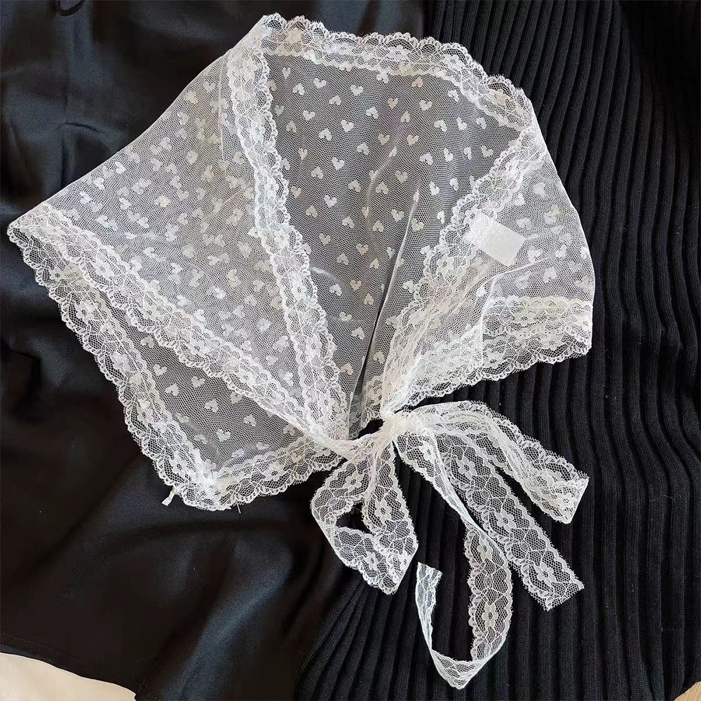 Embroidered Lace Triangle Head – обзор и цена Embroidery Pashmina