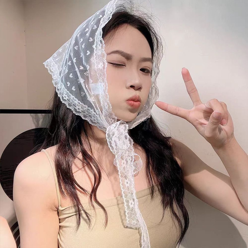 Embroidered Lace Triangle Head – обзор и цена Embroidery Pashmina