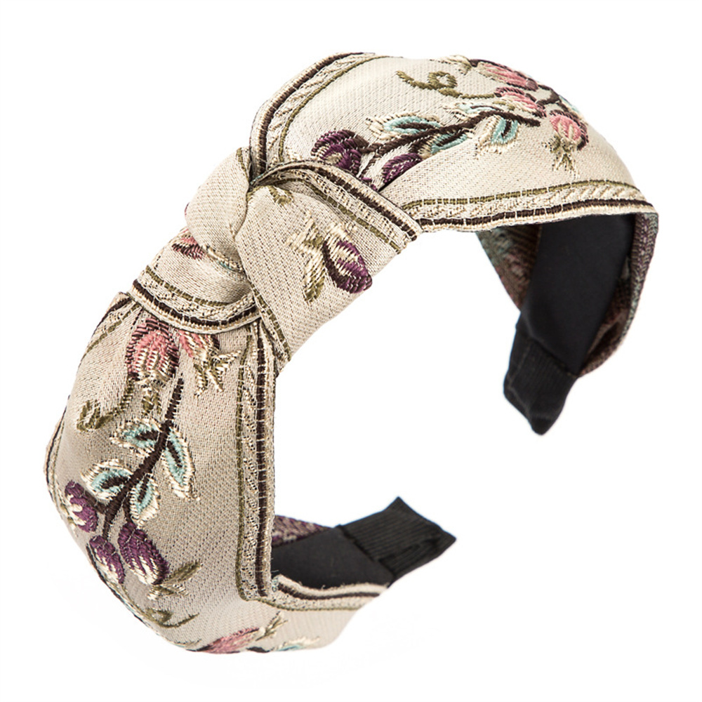 New Retro Knotted Headband For – обзор и цена Embroidery Ring