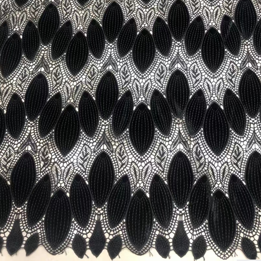Black Velvet  laser embroidery – обзор и цена Velvet Fabric Embroidery