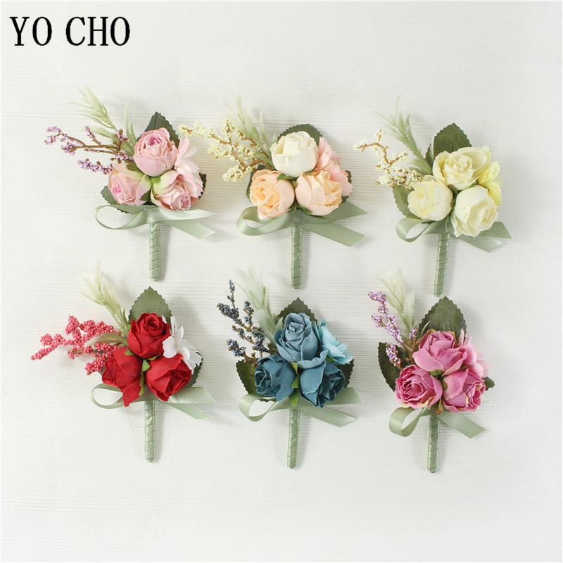 YO CHO Boutonniere Wedding Men – обзор и цена Embroidery Bracelet