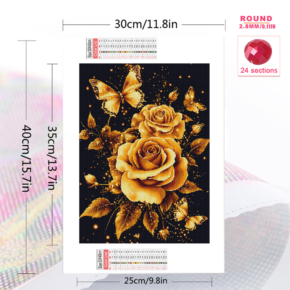 1PC frameless  Diamond Paintin – обзор и цена Embroidery Roses