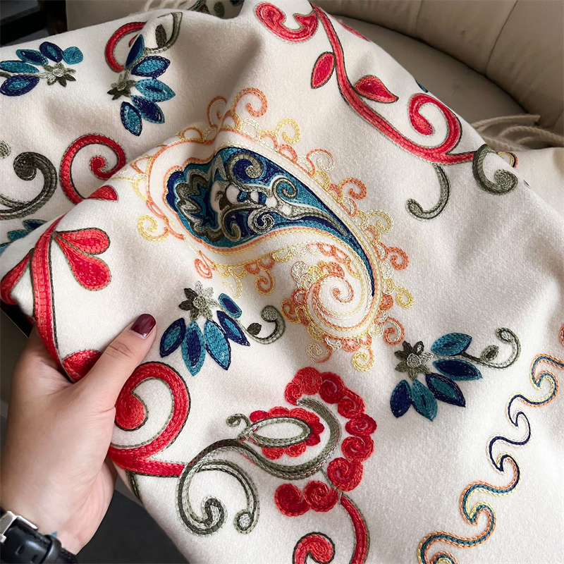 2024 Fashion Scarf Winter Thic – обзор и цена Embroidery Pashmina