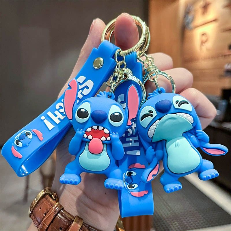 Disney Stitch 3D Doll Car Key  – обзор и цена Embroidery Keychain