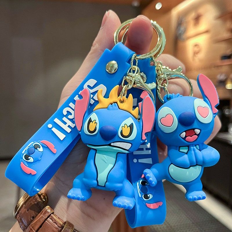 Disney Stitch 3D Doll Car Key  – обзор и цена Embroidery Keychain