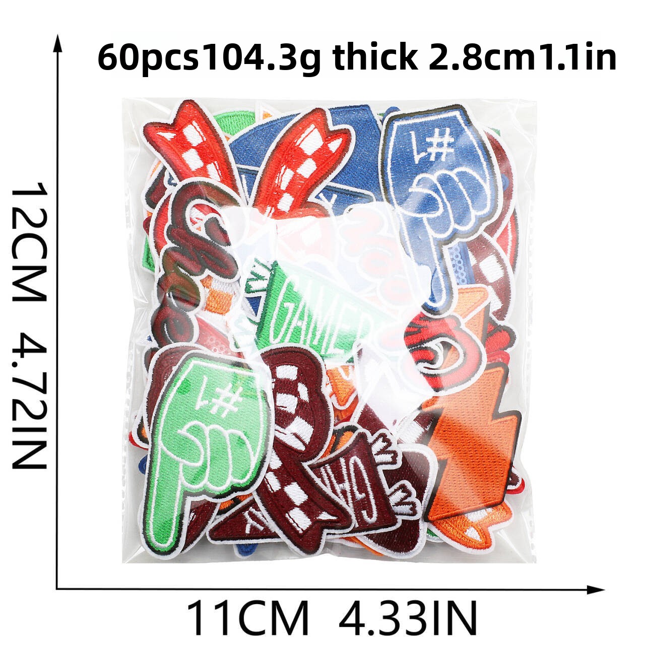 1PCS Red Blue Green Element Lo – обзор и цена Embroidery Design Love