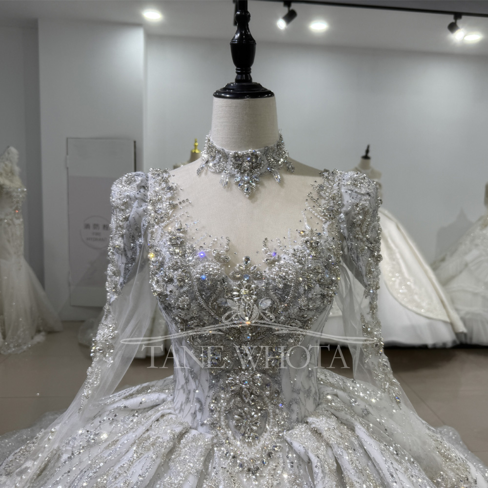 Elegant Wedding Gowns Long Sle – обзор и цена Embroidery Organza