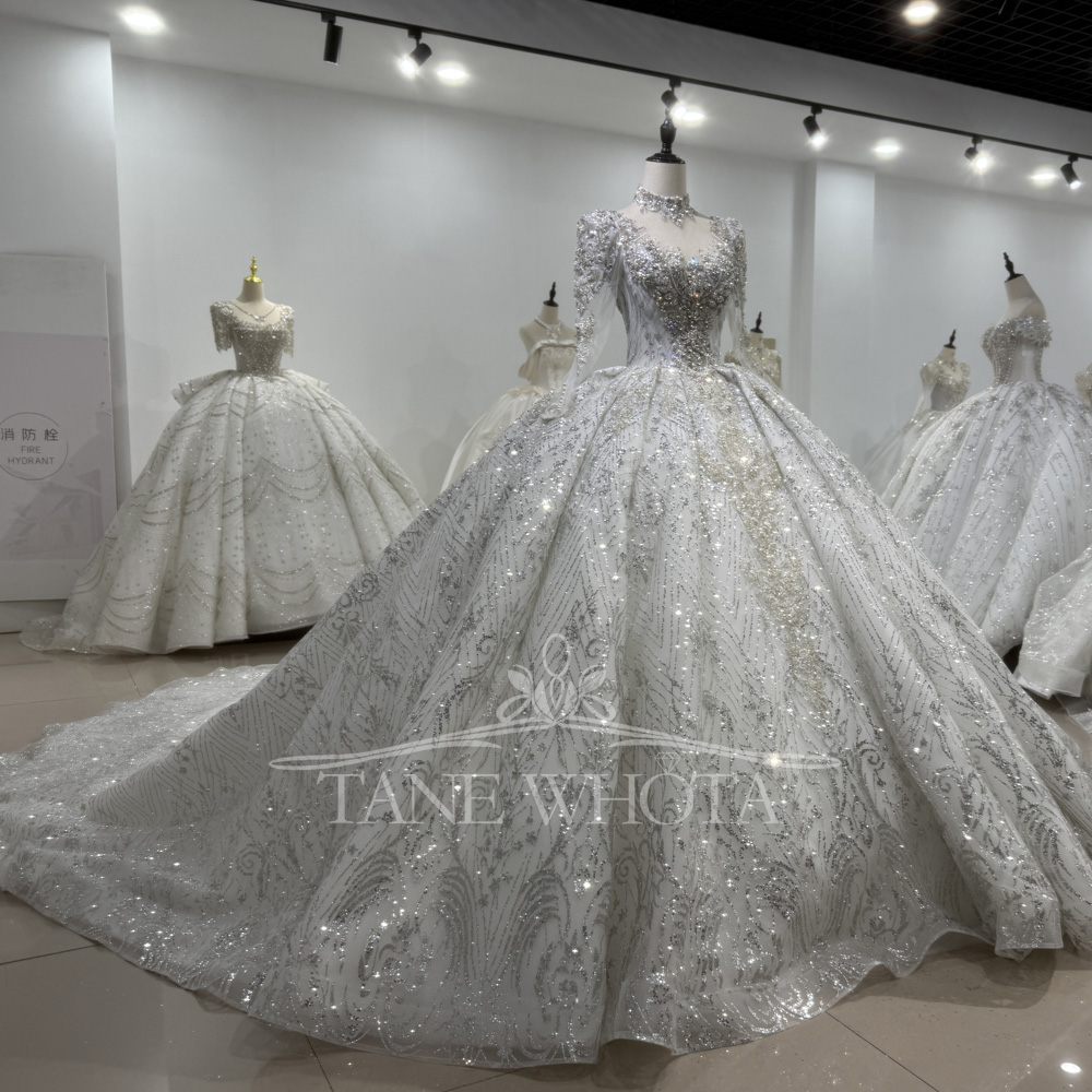 Elegant Wedding Gowns Long Sle – обзор и цена Embroidery Organza