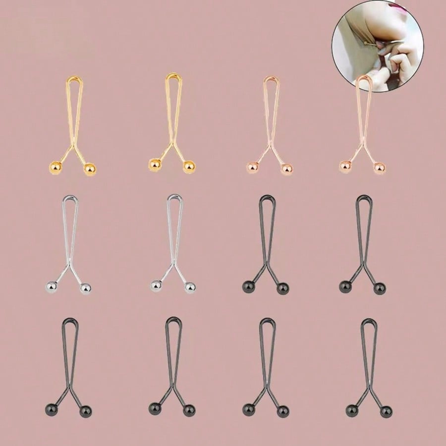 12pcs Women's Scarf Clips Hija – обзор и цена Embroidery Eyebrow