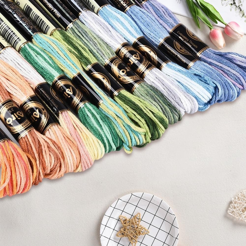 12 Skeins 105 Yards Cross Stit – обзор и цена Embroidery Bracelet