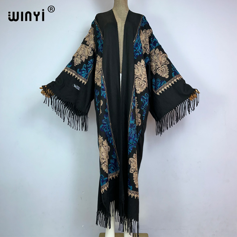WINYI Winter Women tassel Pash – обзор и цена Embroidery Pashmina