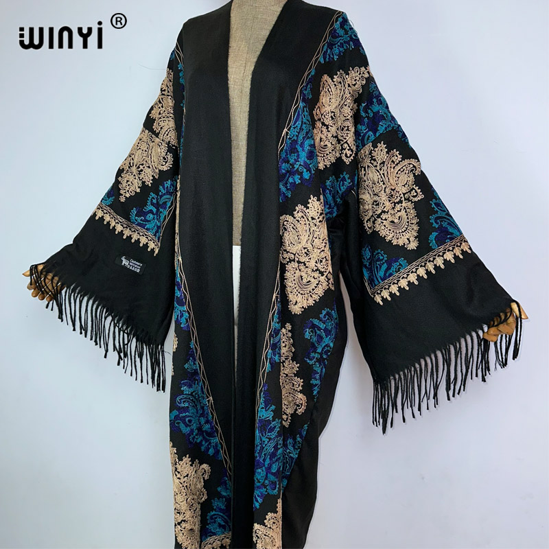 WINYI Winter Women tassel Pash – обзор и цена Embroidery Pashmina