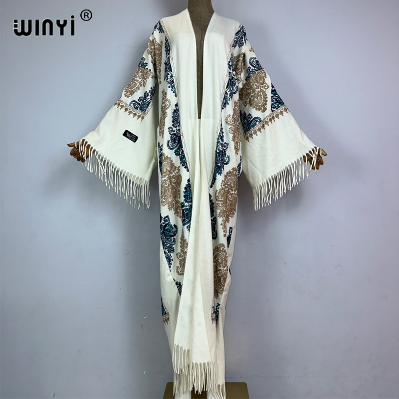 WINYI Winter Women tassel Pash – обзор и цена Embroidery Pashmina