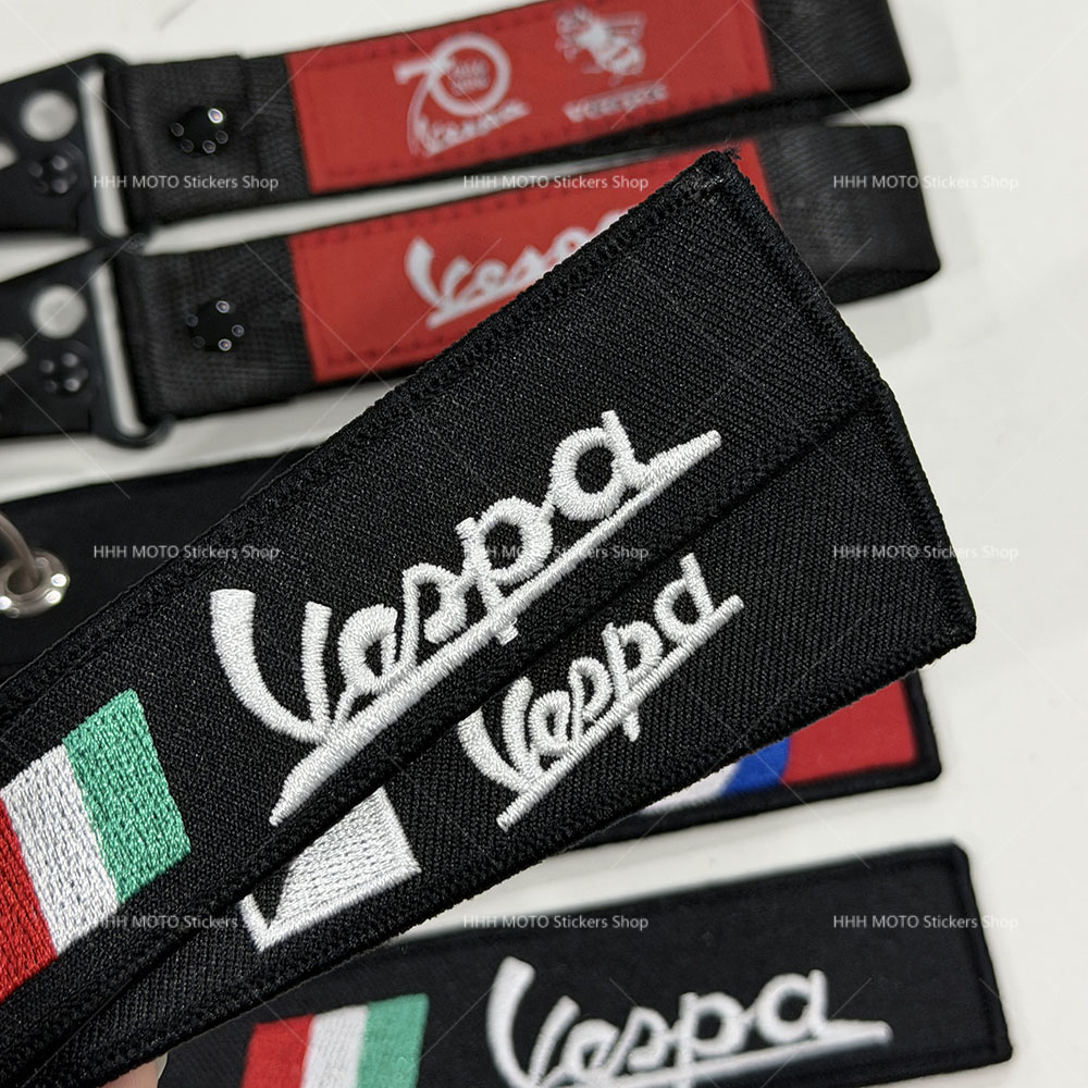 For Vespa Motorcycle Keychain  – обзор и цена Embroidery Ring