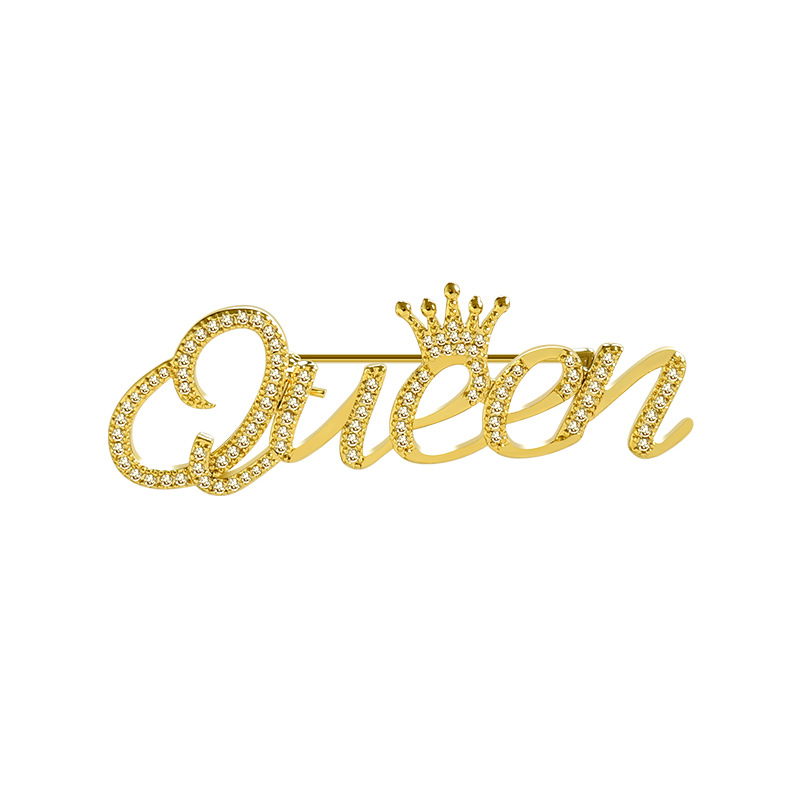 Letter Queen High-End Brooch f – обзор и цена Embroidery Initials