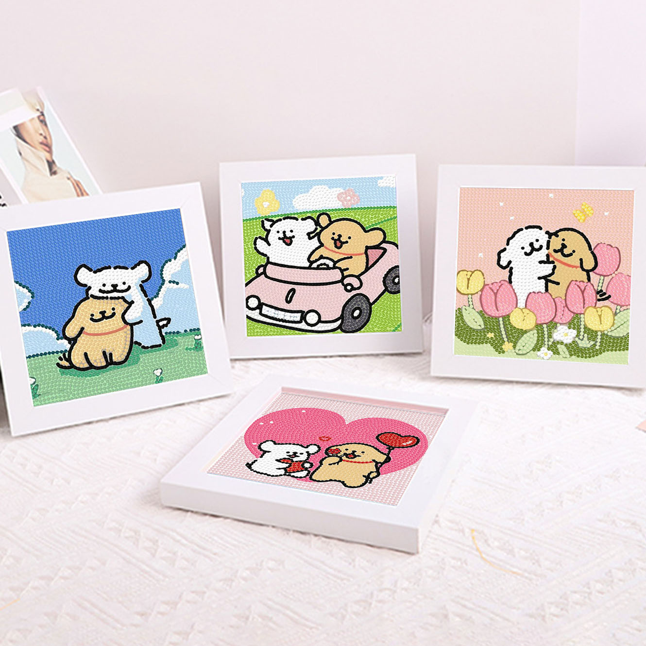 Cartoon Line Puppy Crystal Dia – обзор и цена Embroidery Service